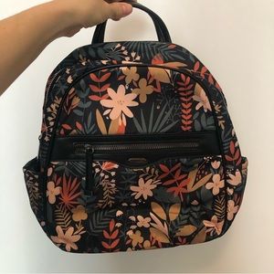 Small Floral Backpack Waterproof Fabric